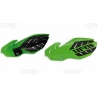 UFO OSŁONY RĄK (HANDBARY) FLAME KAWASAKI KXF 250/450 '13-'17, KOLOR ZIELONY/CZARNY (Z MOCOWANIAMI)