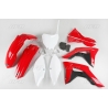 UFO KOMPLET PLASTIKÓW HONDA CRF 250R '18-'21, CRF 450R '17-'20 Z OSŁONAMI FILTRA POWIETRZA KOLOR OEM (CZERWONY/BIAŁY) (HO123E999