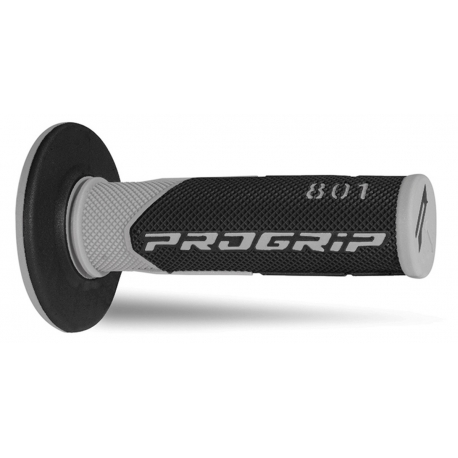 PROGRIP MANETKI PG801 OFF ROAD (22+25MM, DŁ.115MM) KOLOR SZARY/CZARNY (DWUSKŁADNIKOWE) (801-187) (PG801/11)