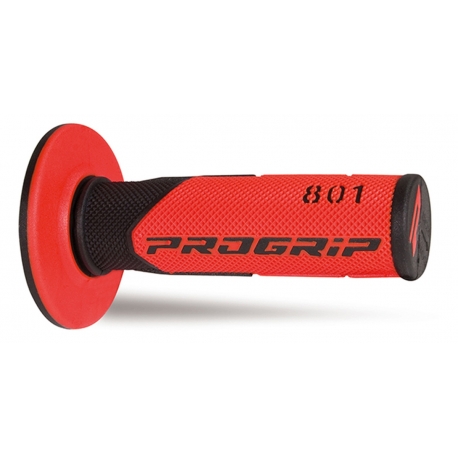 PROGRIP MANETKI PG801 OFF ROAD (22+25MM, DŁ.115MM) KOLOR CZARNY/CZERWONY (DWUSKŁADNIKOWE) (PG801BK/RD) (801-125)