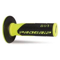 PROGRIP MANETKI PG801 OFF ROAD (22+25MM, DŁ.115MM) KOLOR ŻÓŁTY FLUO/CZARNY (DWUSKŁADNIKOWE) (801-204) (PG801YLF/BK)