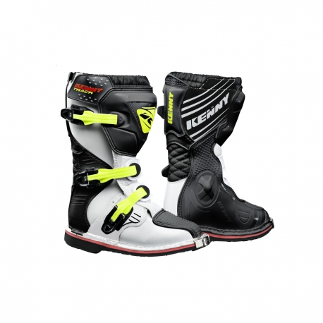 KENNY RACING BUTY CROSS/ENDURO MODEL TRACK KID/JUNIOR WHITE/BLACK/NEON YELLOW KOLOR CZARNY/BIAŁY/ŻÓŁTY FLUO ROZMIAR 35