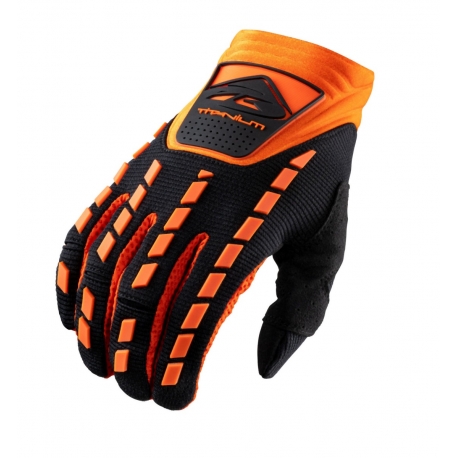 KENNY RACING RĘKAWICE CROSS/ENDURO MODEL TITANIUM BLACK/ORANGE KOLOR CZARNY/POMARAŃCZOWY ROZMIAR XXXL