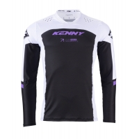 WYPRZEDAŻ KENNY RACING KOSZULKA CROSS/ENDURO MODEL PERFORMANCE SOLID BLACK/PURPLE KOLOR BIAŁY/CZARNY/FIOLETOWY ROZMIAR M