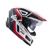 KENNY RACING KASK ADVENTURE MODEL EXPLORER RED KOLOR CZARNY/BIAŁY/CZERWONY ROZMIAR L (59 - 60 CM)