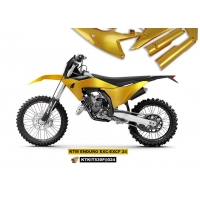 UFO KOMPLET PLASTIKÓW (FULL KIT) Z OSŁONAMI TELESKOPÓW (AMORTYZATORÓW) KTM EXC 150 / 250 / 300 TBI '24, EXC-F 250 / 350 / 450 / 