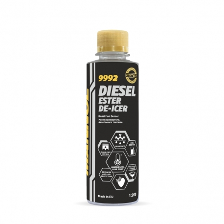 MANNOL DIESEL ESTER DE-ICER DODATEK DO OLEJU - ODMRAŻACZ 250 ML (9992) (50)