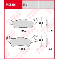 TRW LUCAS KLOCKI HAMULCOWE KH715 ORGANIC SUZUKI GSX 125 S 18-19, GSXR 125 R 18-19, GSXR 150 R 17-19, HONDA CBF 125 STUNER 06-19,