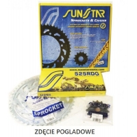 SUNSTAR ZESTAW NAPĘDOWY HONDA CB 600F HORNET '98-'03, CBR 600F '97-'98 STANDARD (15/43/110) (DO 1100CC XW RING) (SUN41215/SUN1-4