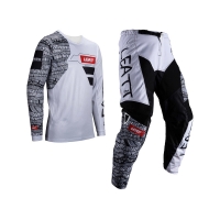 STRÓJ OFFROADOWY BLUZA I SPODNIE LEATT RIDE KIT 3.5 WHITE S