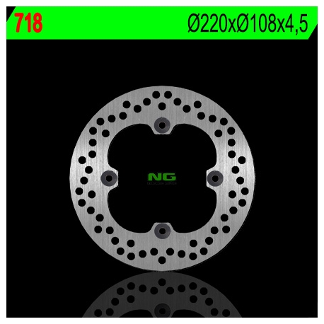 NG TARCZA HAMULCOWA TYŁ DUCATI 748/749/916/996/998 '95-'02 (220X108X4,5) (4X8,5MM)