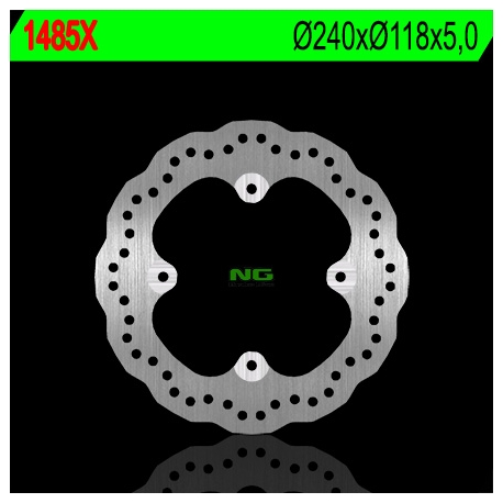 NG TARCZA HAMULCOWA TYŁ HONDA CBF 500 R/X '13-'21, CBR 500R '13-'21, CB 650F '14-'18, CB650R 19-20 (240X118X5) (4X10,5MM) WAVE