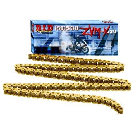 DID 50(530)ZVMXG&G-112LE ŁAŃCUCH ZŁOTY / ZŁOTY (112 OGNIW) X-RING (50ZVMXGG112LE)(50ZVMXGB-112LE) (ZAMKNIĘTY)