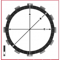 TRW ZF TARCZE SPRZĘGŁOWE KAWASAKI ZX10R 04-15, ZX10RR 16-, SUZUKI GSXR 1000 01-04, YAMAHA YZF R1 ABS 15-, (EBS4510) (PROMOCJA)