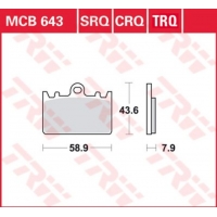 TRW LUCAS KLOCKI HAMULCOWE KH180 SINTER RACING KAWASAKI ZXR 400L 91-03, PRZÓD