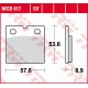 TRW LUCAS ZF KLOCKI HAMULCOWE KH171 SINTER STREET BMW R65 '89-'93, K75 S/RT '89-'96, R80 /RT '89-'95, K100 /RT/RS/LT '88-'96 PRZ