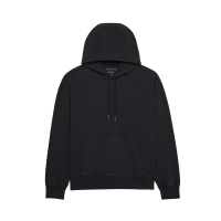 BLUZA Z KAPTUREM FOX WORDMARK OVERSIZED FLEECE PO BLACK