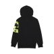 BLUZA Z KAPTUREM FOX JUNIOR ENERGY FLEECE PO BLACK