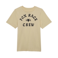 T-SHIRT FOX JUNIOR RACE CREW CREAM YM