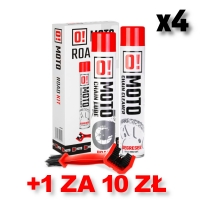 OMOTO ZESTAW 4+1 DO CZYSZCZENIA I SMAROWANIA ŁAŃCUCHA ROAD O! CHAIN CARE AND PROTECTION 2+1 ZESTAW Z SZCZOTKĄ (2 X 750ML) (O!MOT