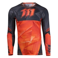 WYPRZEDAŻ 111 RACING KOSZULKA MOTO 111.1 - RAPID ORANGE KOLOR CZARNY/POMARAŃCZOWY ROZMIAR M