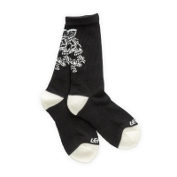 LEATT WYPRZEDAŻ SKARPETY SKULL SOCKS BLACK KOLOR CZARNY ROZMIAR S/M (38-42) (LIMITOWANE)