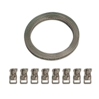 70023 Coil-set hose-band with 8 clips - 300 cm