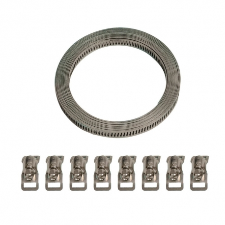 70023 Coil-set hose-band with 8 clips - 300 cm