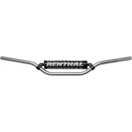 RENTHAL KIEROWNICA 7/8 CALA (22MM) MX HANDLEBAR SILVER RC PADDED KOLOR SREBRNY Z GĄBKĄ