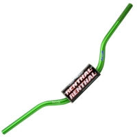 RENTHAL KIEROWNICA 1,1/8 CALA (28,6MM) MX FATBAR HANDLEBAR GREEN HONDA CR/CRF, KAWASAKI KX/KXF KOLOR ZIELONY Z GĄBKĄ