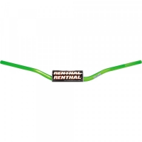 RENTHAL KIEROWNICA 1,1/8 CALA (28,6MM) MX FATBAR HANDLEBAR RC WYSOKA HIGH GREEN KOLOR ZIELONY Z GĄBKĄ