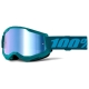 100 PROCENT GOGLE MODEL STRATA 2 STONE - MIRROR BLUE LENS - KOLOR MORSKI SZYBKA NIEBIESKIE LUSTRO