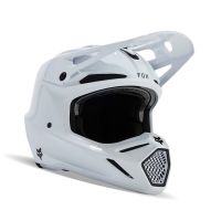 KASK MOTOCYKLOWY FOX V3 RS CARBON SOLID WHITE XS