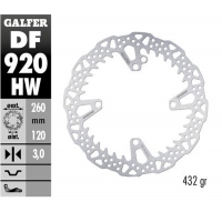 GALFER TARCZA HAMULCOWA PRZÓD SHERCO SE 125 '21-'24 250SE/SEF '14-'24 300SE/SEF '14-'24 450SEF '15-'24 (260X120X3MM) SHARK EN