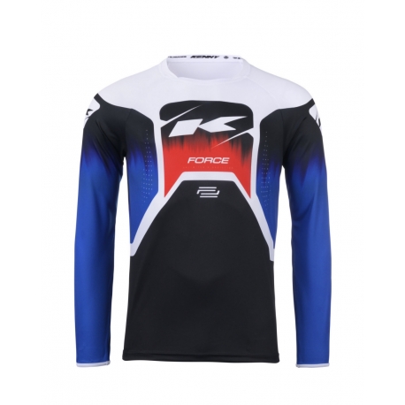 KENNY RACING KOSZULKA CROSS/ENDURO MODEL FORCE SPRING SUMMER BLACK/NAVY/RED KOLOR BIAŁY/CZARNY/NIEBIESKI ROZMIAR M