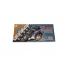 CZ 2024/04 ŁAŃCUCH NAPĘDOWY 525 DZX (108 OGNIW) ACTIVE RING (X-RING) CHROM DO 1000 CCM (40,0 KN) + ZAKUWKA DRĄŻONA