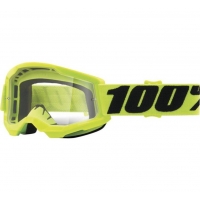 100 PROCENT GOGLE MODEL STRATA 2 YOUTH JUNIOR YELLOW - CLEAR LENS - KOLOR ŻÓŁTY SZYBKA PRZEŹROCZYSTA STARY KOD: 50521-101-04