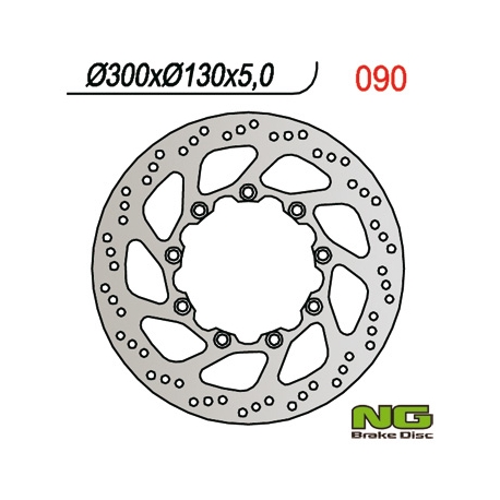 NG TARCZA HAMULCOWA PRZÓD KAWASAKI KLE 500 '91-'03 (300X130X5) (9X10,5MM)