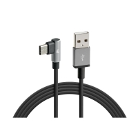 38838 Przewód Usb 90 ° Usb typ C - 100 cm - czarny