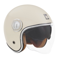 NOX PREMIUM KASK OTWARTY JET HERITAGE SOLID KOLOR KREMOWY ROZMIAR L