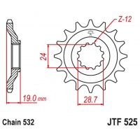 JT ZĘBATKA PRZEDNIA 529 17 KAWASAKI ZX 10 B1-B3 TOMCAT '88-90' (52917JT) (ŁAŃC. 532)