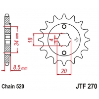 JT ZĘBATKA PRZEDNIA 2046 15 HONDA CA 125 '95-01', CB/CBX/CM/CMX 250 '83-16' (204615JT) (ŁAŃC. 520)