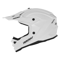 NOX KASK CROSS / OFFROAD N761 SOLID KID / JUNIOR (DZIECIĘCY) KOLOR BIAŁY POŁYSK ROZMIAR M (ZAPIĘCIE MIKROMETRYCZNE)