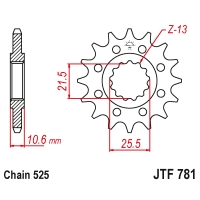 JT ZĘBATKA PRZEDNIA 2331 14 BENELLI BN 302 '15-'21, 500 LEONCINO '17-'21, TRK 502 '17-'21, TRX 502X '18- , MULTISTRADA 1158 '21-