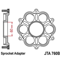 JT ADAPTER ZĘBATKI TYLNEJ DUCATI 1098/1099/1198, MULTISTRADA 1200, DIAVEL 1198