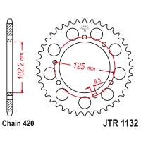 JT ZĘBATKA TYLNA 4406 59 APRILIA RX 50 FACTORY E4 2T LC '18 (440659JT) (ŁAŃC.420)