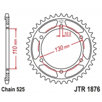 JT ZĘBATKA TYLNA 4385 43 SUZUKI GSXR 600 '11-'19, YAMAHA MT-07 '14-'22, XSR 700 '16-'22 (438543JT) (ŁAŃC. 525) CZARNA (ORYG)