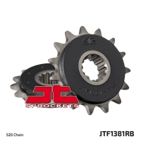 JT ZĘBATKA PRZEDNIA 2042 15 Z GUMĄ HONDA CB 500F/X '13-'15, CBR 500R '13-'16 (204215JTRB) (JTF1373.15RB) (ŁAŃC. 520)