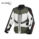 MACNA WYPRZEDAŻ KURTKA DOMANE MOTORCYCLE JACKET LIGHT GREY/GREEN/BLACK KOLOR JASNY SZARY/ZIELONY/CZARNY ROZMIAR L