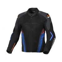 MACNA WYPRZEDAŻ KURTKA (MESH) NOVIC MOTORCYCLE JACKET BLACK/BLUE/ORANGE KOLOR CZARNY/NIEBIESKI ROZMIAR L